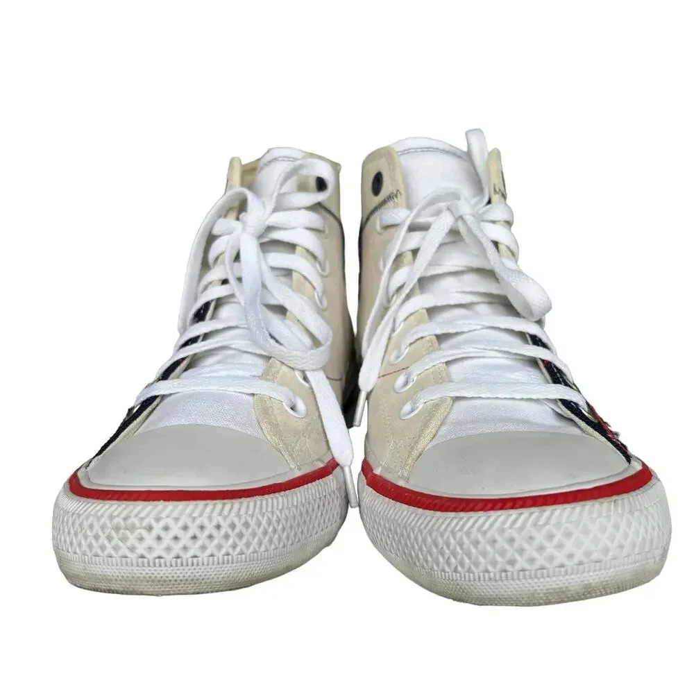 Chuck Taylor All Star Craft High PS White Midnight Navy Men Size 8 Women Size 10 - Picture 8 of 10